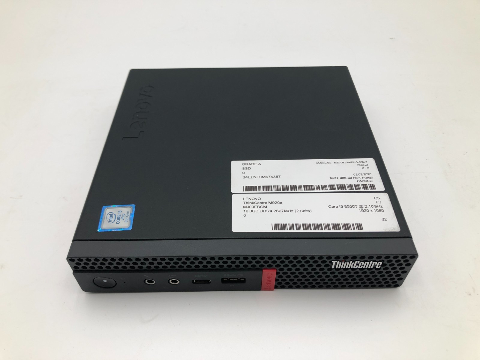 Lenovo ThinkCentre M920q i5-8500T 16GB RAM 256GB NVMe SSD Win11 Pro 5 Lenovo ThinkCentre M920q i5-8500T 16GB RAM 256GB NVMe SSD Win11 Pro