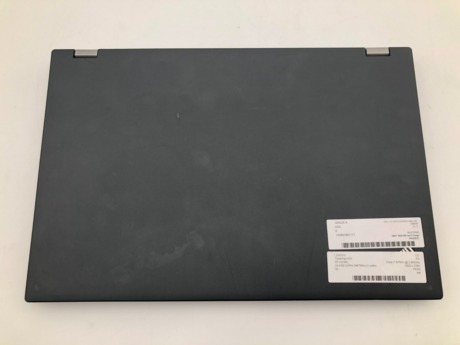 Lenovo ThinkPad P53 i7-9750H 24GB RAM 256GB NVMe NVIDIA T1000 15.5" Win 11 Pro 5 Lenovo ThinkPad P53 i7-9750H 24GB RAM 256GB NVMe NVIDIA T1000 15.5" Win 11 Pro