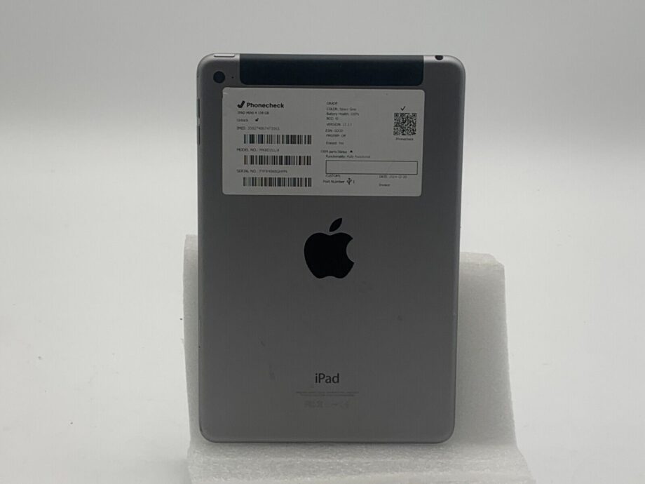 image of Apple iPad mini 4 A1550 128 GB Wi Fi 4G 79 in Space Gray 100 BH 375888830305 3