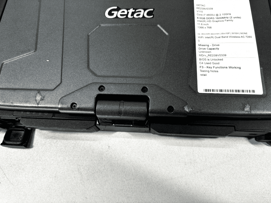 image of Getac V110 Toughbook Tablet i7 4600U210GHz 8GB No HDDOS Ready to Build 375620070405 8