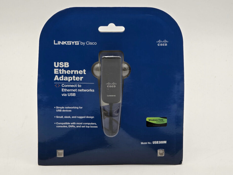 image of Sealed Cisco Linksys USB to RJ45 Ethernet Adapter Model USB300M Fast Ship 375910861805