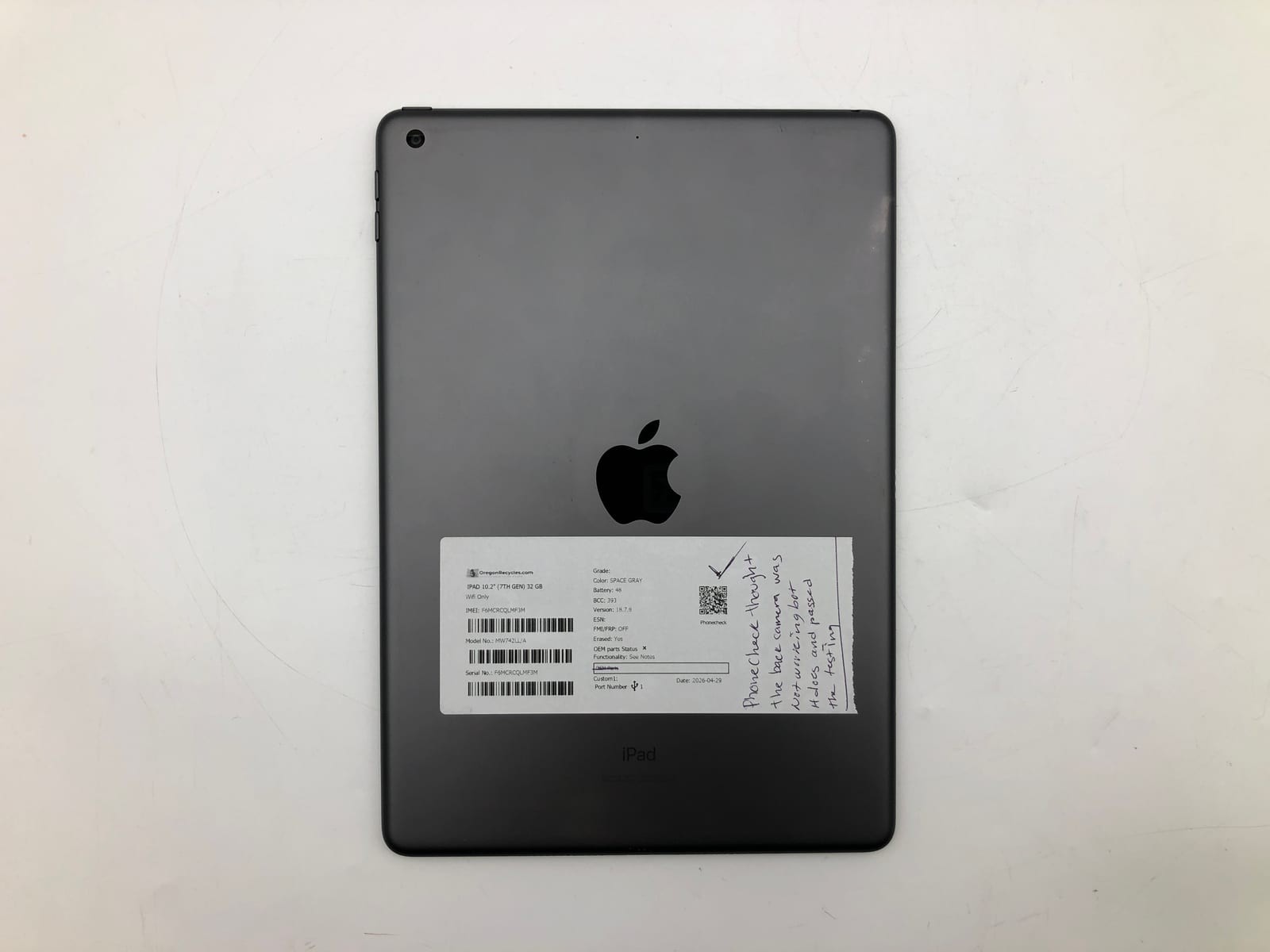 Apple iPad 10.2" (7th Gen) 32GB Space Gray Wifi Only MW742LL/A iOS Smartphone 2 6 Apple iPad 10.2" (7th Gen) 32GB Space Gray Wifi Only MW742LL/A iOS Smartphone 2