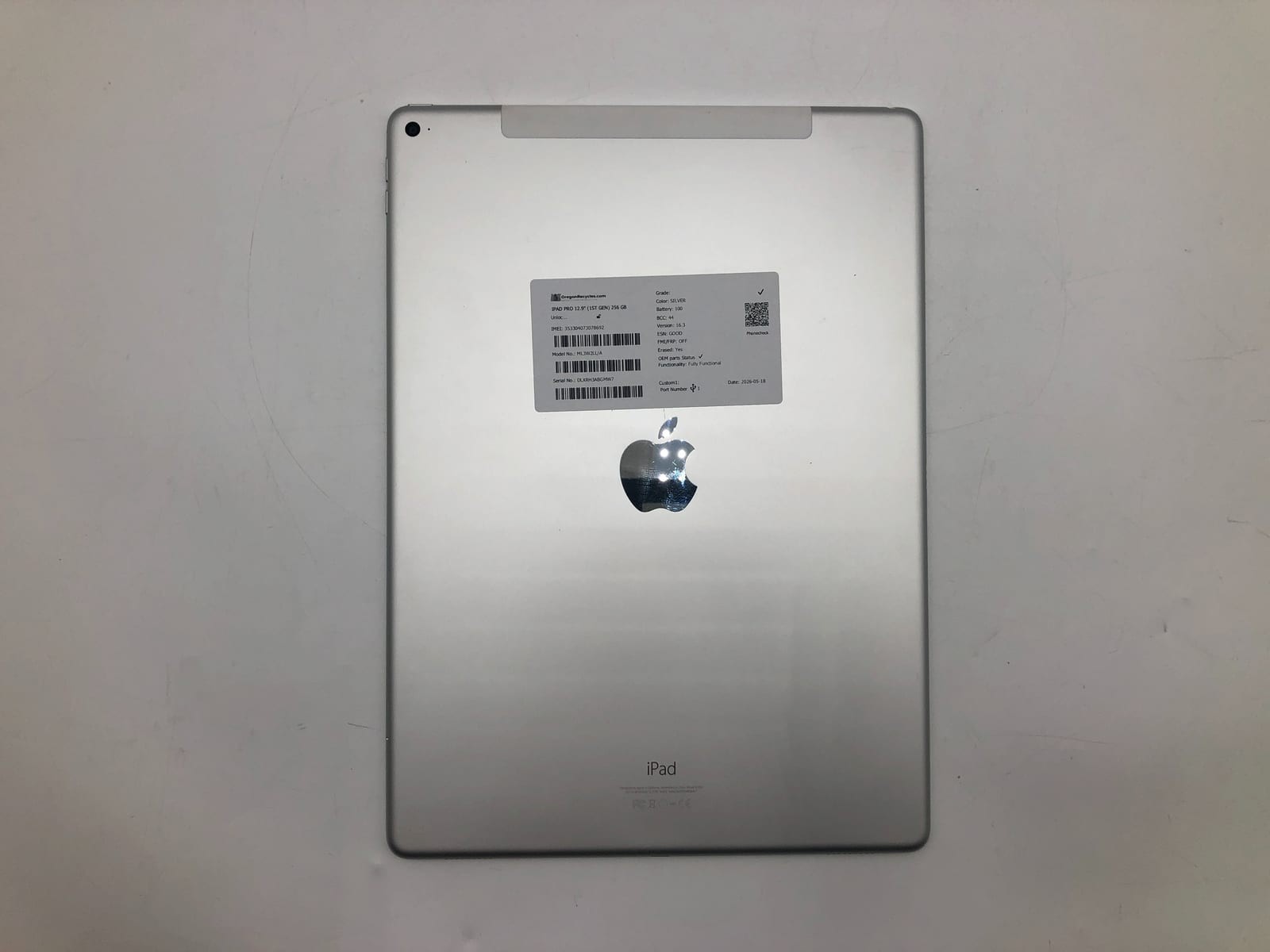 Apple iPad Pro 12.9 inch (1st Gen) 256GB Silver Unlocked ML3W2LL/A iOS Smartph 2 6 Apple iPad Pro 12.9 inch (1st Gen) 256GB Silver Unlocked ML3W2LL/A iOS Smartph 2