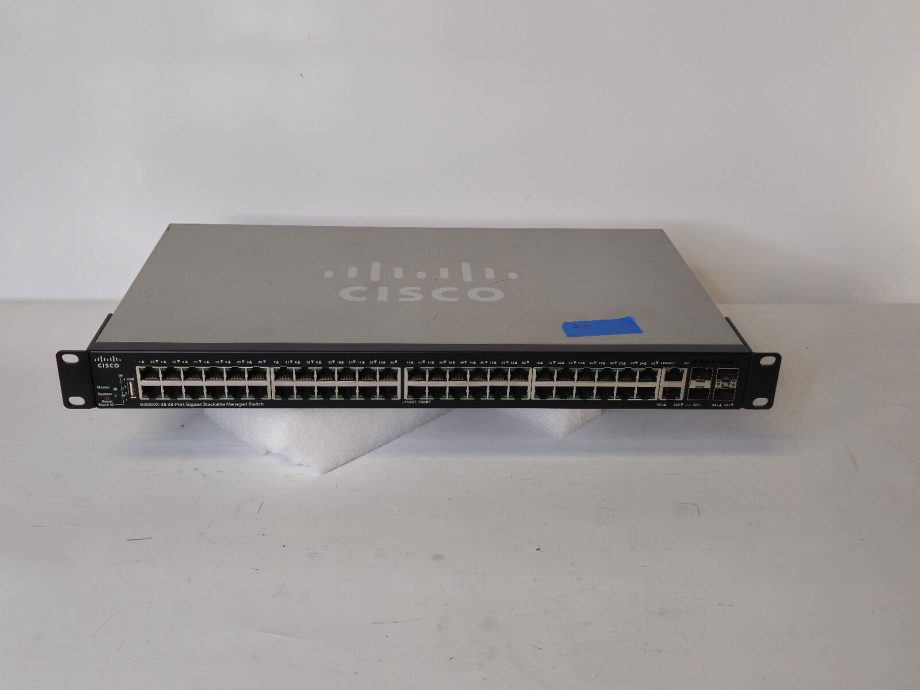 image of CISCO SG350X 48P 48 PORT GIGABIT POE STACKABLE MANAGED SWITCH WRACK EARS T4 B17 375444177915 2