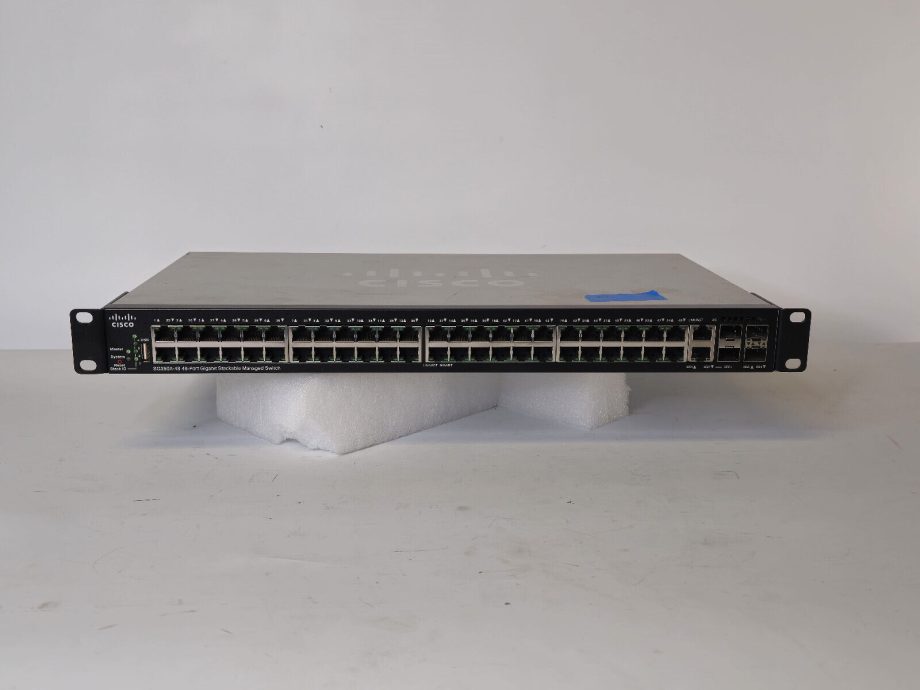 image of CISCO SG350X 48P 48 PORT GIGABIT POE STACKABLE MANAGED SWITCH WRACK EARS T4 B17 375444177915