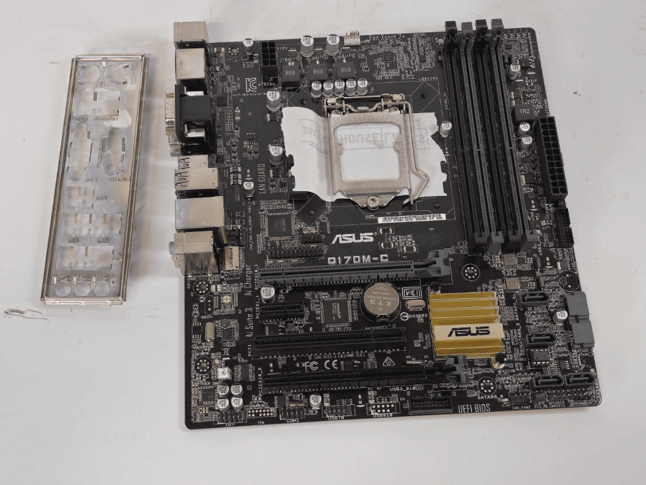 image of ASUS Q170M C Motherboard LGA1151 with IO Shield TESTED 375427532625 2