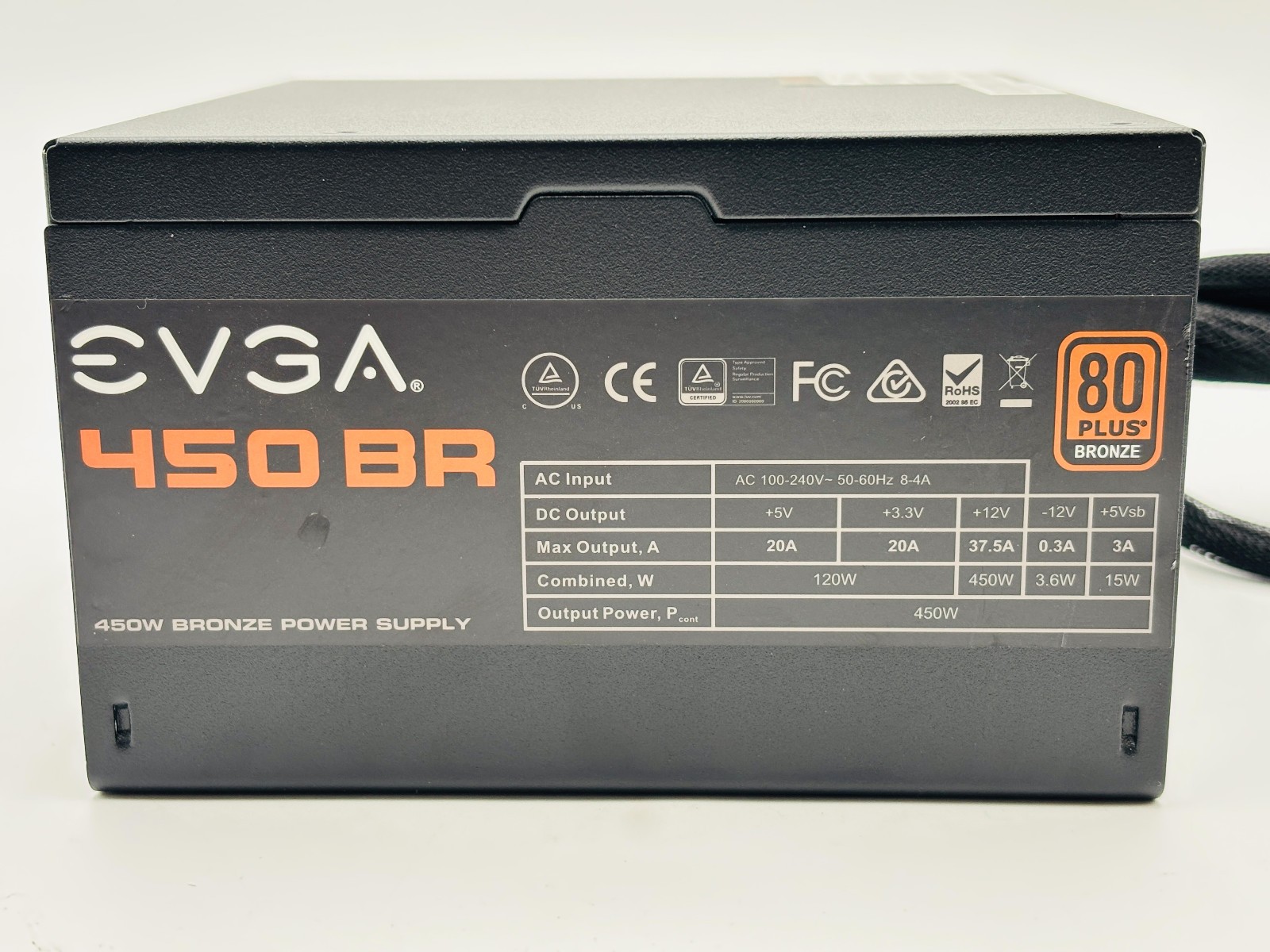 EVGA 450 BR 80 PLUS Black 450W ATX Power Supply 3 EVGA 450 BR 80 PLUS Black 450W ATX Power Supply