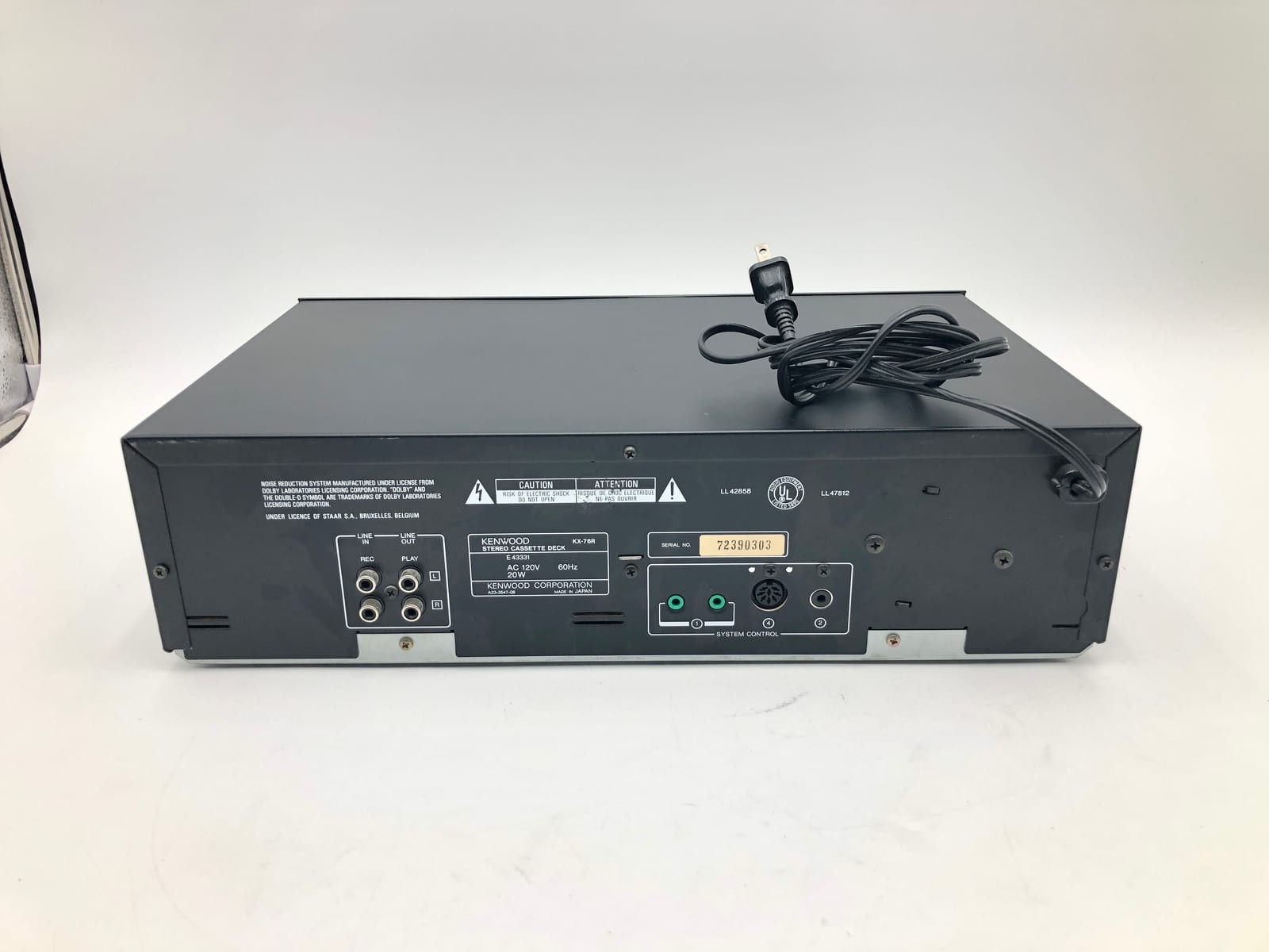 Kenwood KX-76R Cassette Deck — Tested 5 Kenwood KX-76R Cassette Deck — Tested