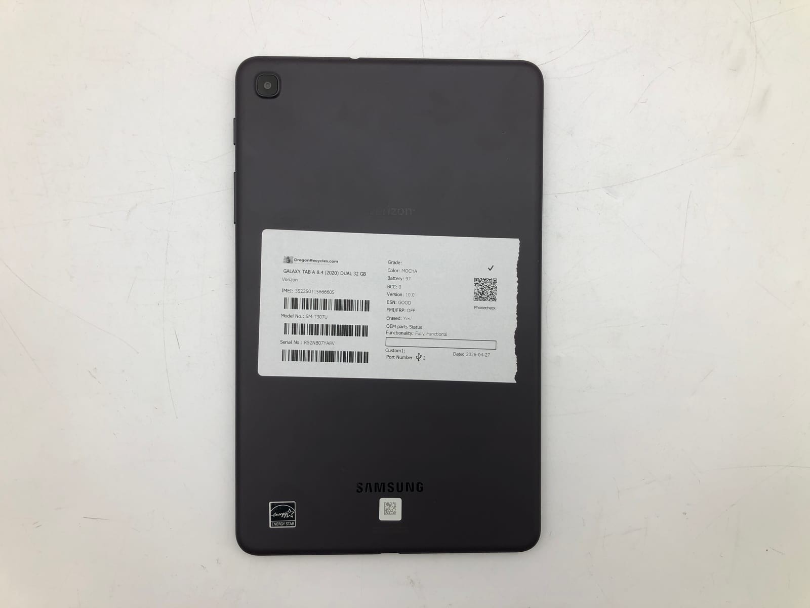Samsung Galaxy Tab A 8.4 (2020) Dual 32GB Mocha Verizon SM-T307U Android Tablet 5 Samsung Galaxy Tab A 8.4 (2020) Dual 32GB Mocha Verizon SM-T307U Android Tablet