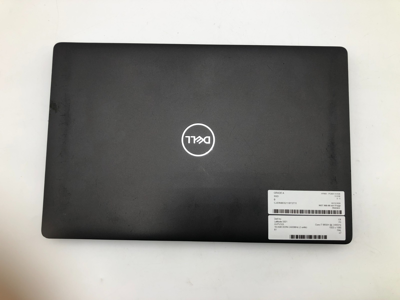 Dell Latitude 5501 i7-9850H 16GB 512GB NVMe SSD 15.6" FHD Win 11 Pro No Battery 5 Dell Latitude 5501 i7-9850H 16GB 512GB NVMe SSD 15.6" FHD Win 11 Pro No Battery