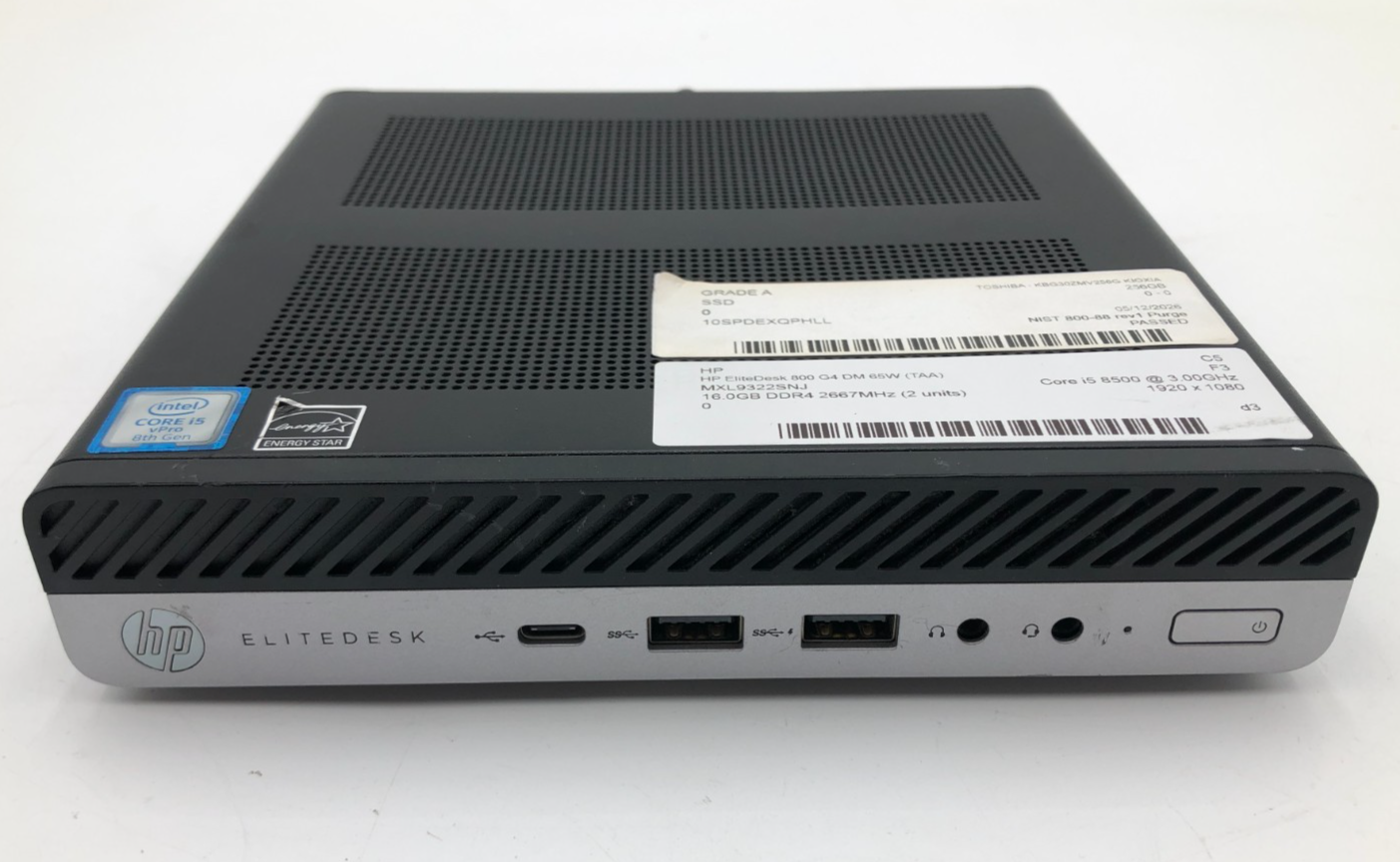HP EliteDesk 800 G4 DM 65W Intel Core i5-8500 16GB 256GB NVMe SSD