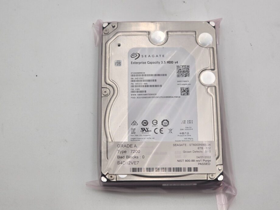 image of ST6000NM0034 6TB 7200 SAS 12Gbs Hard Drive 128MB Firmware E001 356056402865