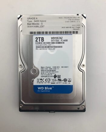 WDC WD20EZAZ-00GGJB0 2TB 3.5" 6Gb/s 5400 Hybrid RPM SATA Drive Tested