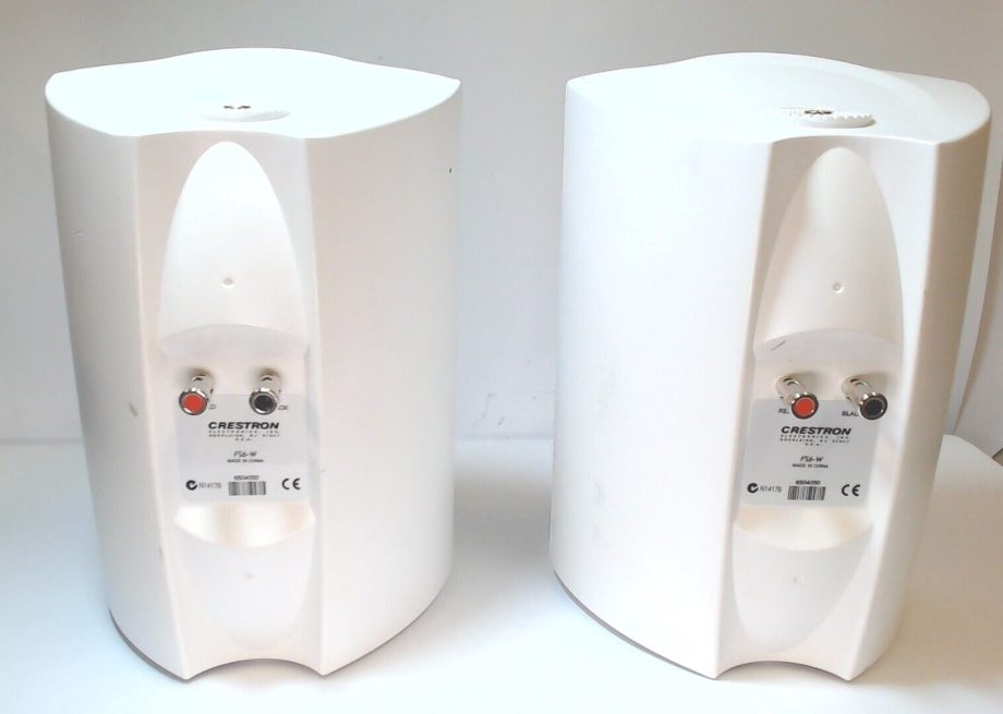 image of Crestron 80 watt speaker pair white FS6 W 375322875075 2
