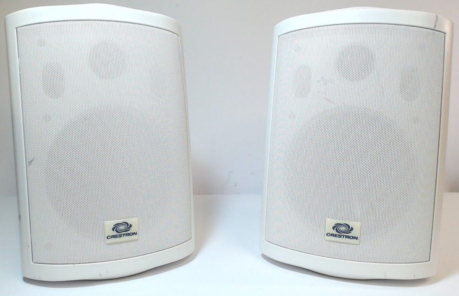 image of Crestron 80 watt speaker pair white FS6 W 375322875075 4