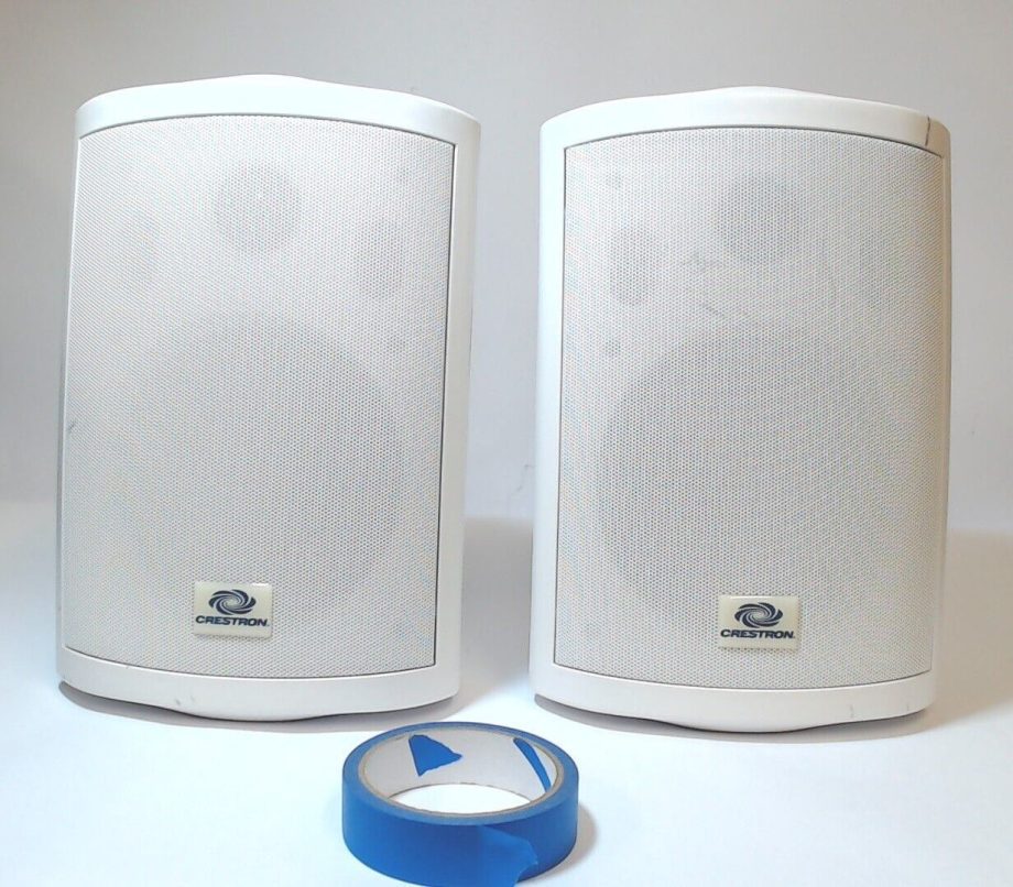 image of Crestron 80 watt speaker pair white FS6 W 375322875075 5