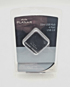 Planar Slim 4-Port USB 2.0 Hub – Compact Design, High-Speed Connectivity