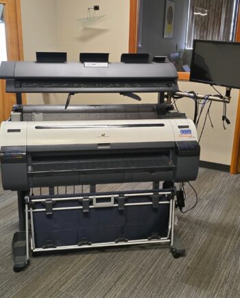 Canon Imageprograf Ipf765 Large Format Inkjet Printer with stand and scanner