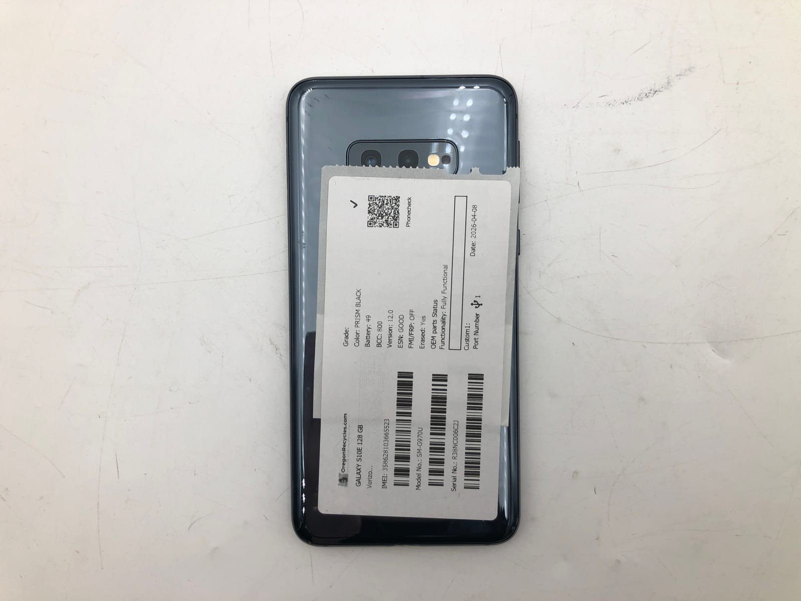Samsung Galaxy S10e 128GB Prism Black Verizon SM-G970U Android Smartphone Tested 5 Samsung Galaxy S10e 128GB Prism Black Verizon SM-G970U Android Smartphone Tested