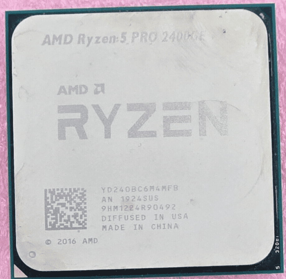 image of YD240BC6M4MFB AMD Ryzen 5 Pro 2400GE 32GHZ 4 Core AM4 Desktop CPU 375628622885