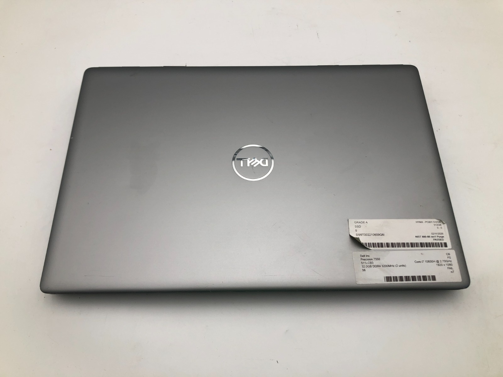 Dell Precision 7550 i7-10850H 32GB 512GB NVMe 15.6" FHD Win 11 Pro 5 Dell Precision 7550 i7-10850H 32GB 512GB NVMe 15.6" FHD Win 11 Pro