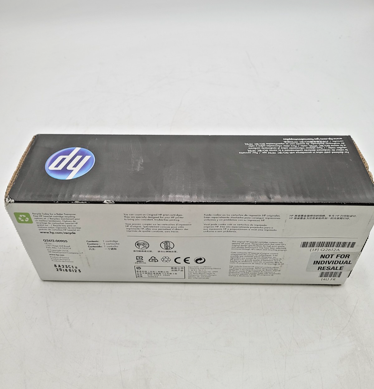 HP Q2612A 12A Genuine OEM Black Toner Cartridge for LaserJet 1012 1020 3055 3 HP Q2612A 12A Genuine OEM Black Toner Cartridge for LaserJet 1012 1020 3055