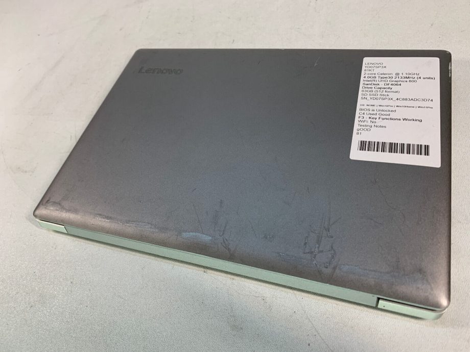 image of Lenovo idealpad 130S 11IGM Celeron N4000110GHZ 4GB 64GB SSD WIN10H UsedPoor 375384155895 6