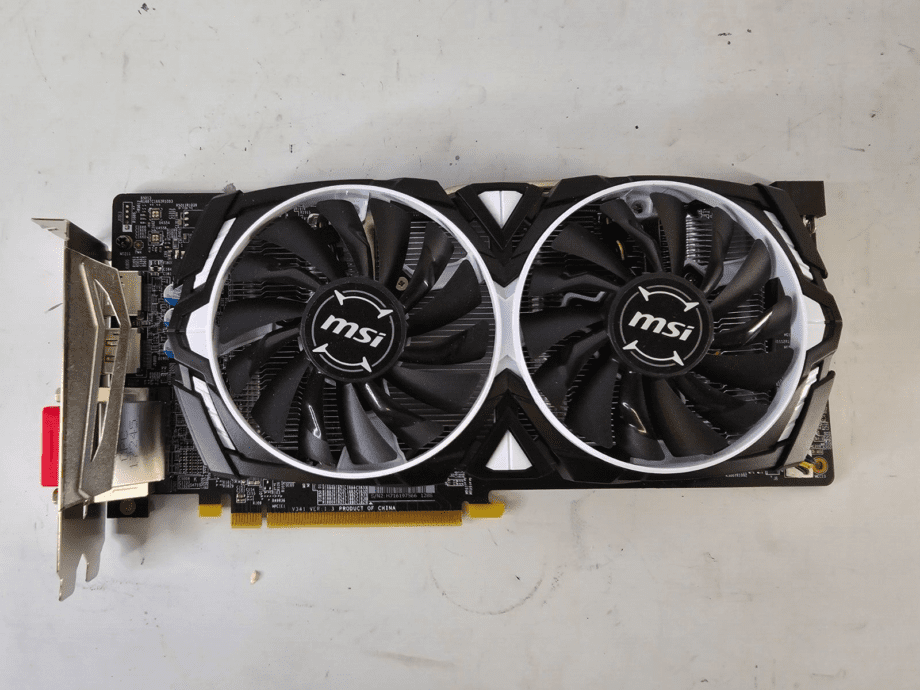 image of MSI Radeon RX 580 8GB GDDR5 Graphics Card RX580ARMOR8GOC 375639606016