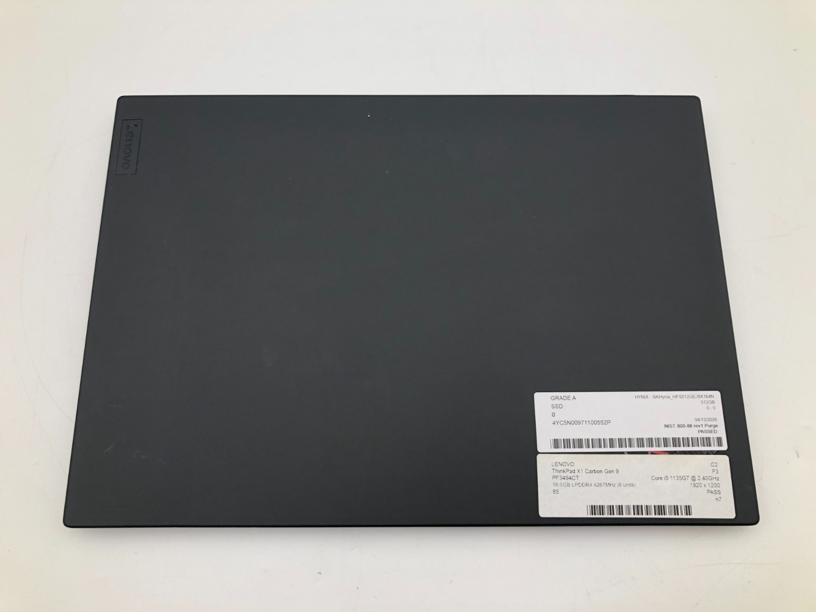 Lenovo ThinkPad X1 Carbon Gen 9 i5-1135G7 16GB 512GB NVMe SSD WUXGA Win 11 Pro 5 Lenovo ThinkPad X1 Carbon Gen 9 i5-1135G7 16GB 512GB NVMe SSD WUXGA Win 11 Pro