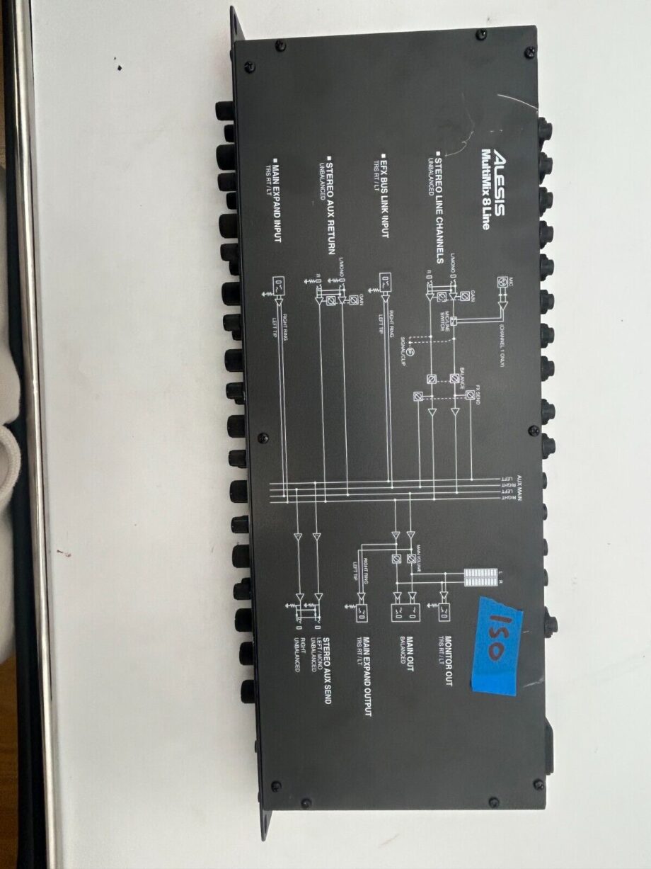 Alesis MultiMix 8 Line Rackmount Line Mixer - Tested - C4F2