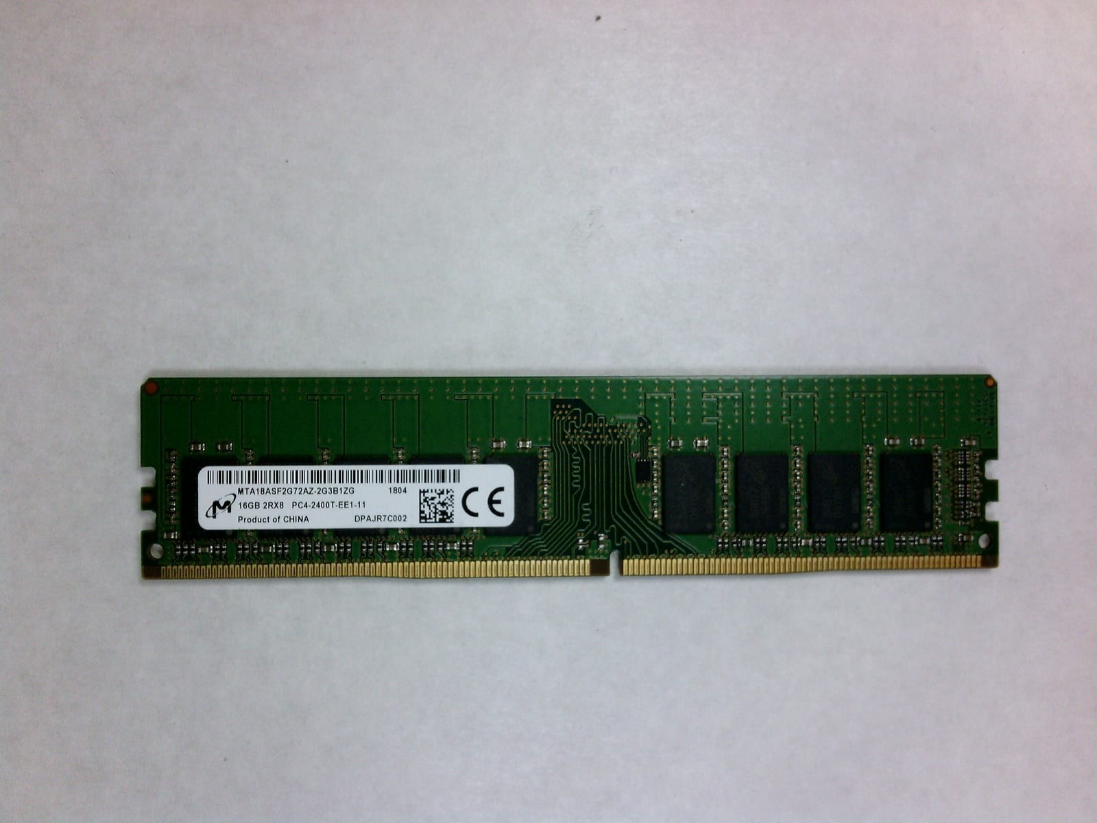 DDR4-2400T PC4-2400T UDIMM 16GB PC4-17000 DDR4-2133 2Rx8 ECC UDIMM RAM MTA18ASF2 1 DDR4-2400T PC4-2400T UDIMM 16GB PC4-17000 DDR4-2133 2Rx8 ECC UDIMM RAM MTA18ASF2