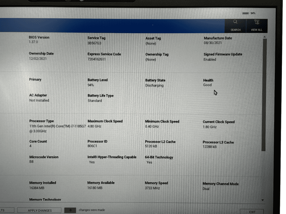 image of Dell Latitude 7420 i7 1185G7300GHz 16GB 256GB SSD Windows11 Pro P135G 356042966356 4