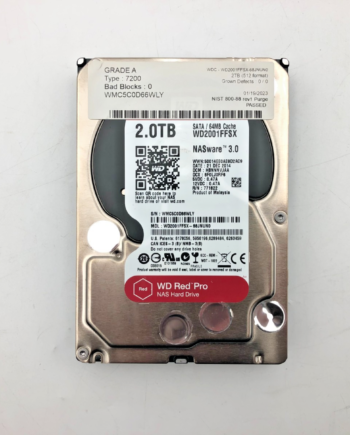 WD Red Pro 2TB 3.5" SATA NAS Hard Drive 7200RPM 64MB WD2001FFSX-68JNUN0