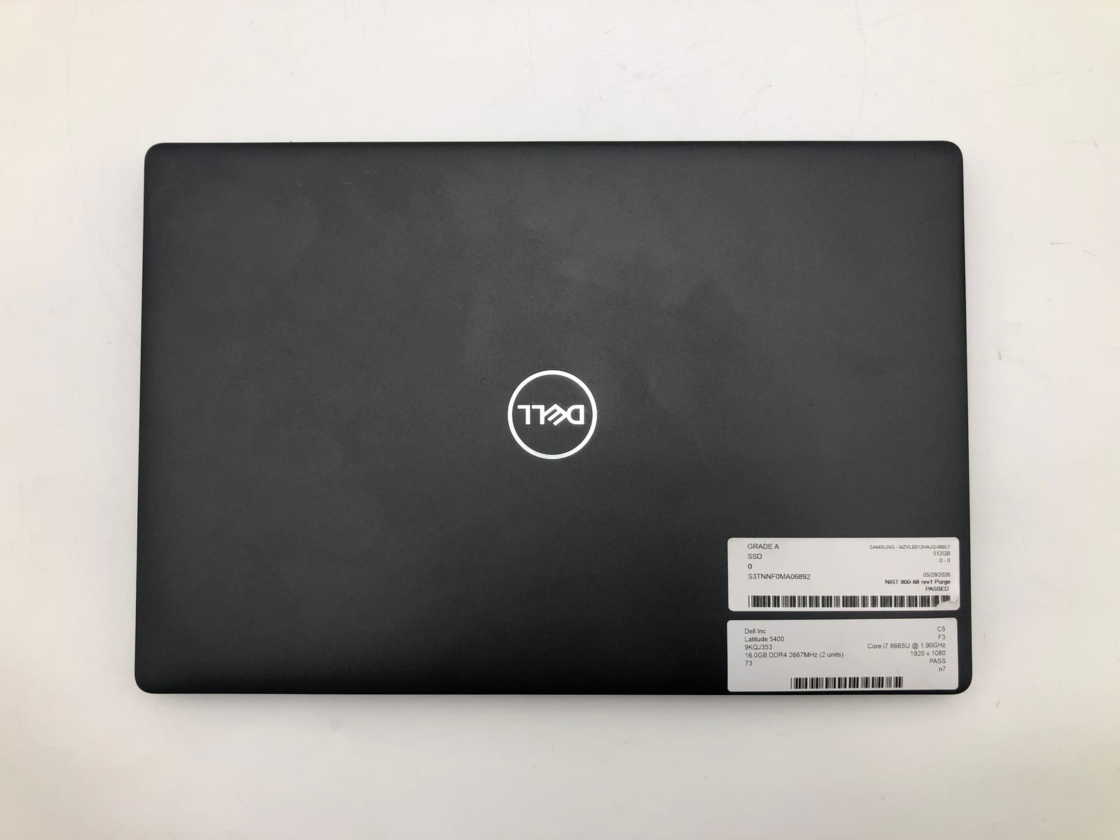 Dell | Latitude 5400 | i7-8665U | 16GB | 512GB NVMe | Win 11 Pro | 73% Battery 4 Dell | Latitude 5400 | i7-8665U | 16GB | 512GB NVMe | Win 11 Pro | 73% Battery