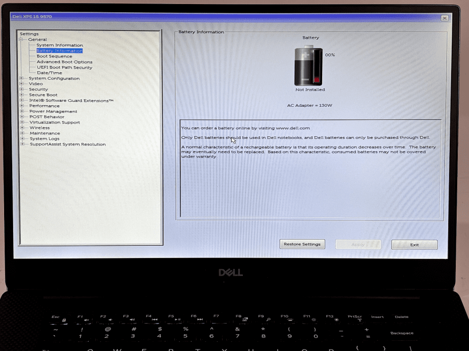 image of Dell XPS 15 9570 i7 8750H 16GB 256GB SSD WIN11P GTX 1050 Ti No Batt Used Good 375415078676 4