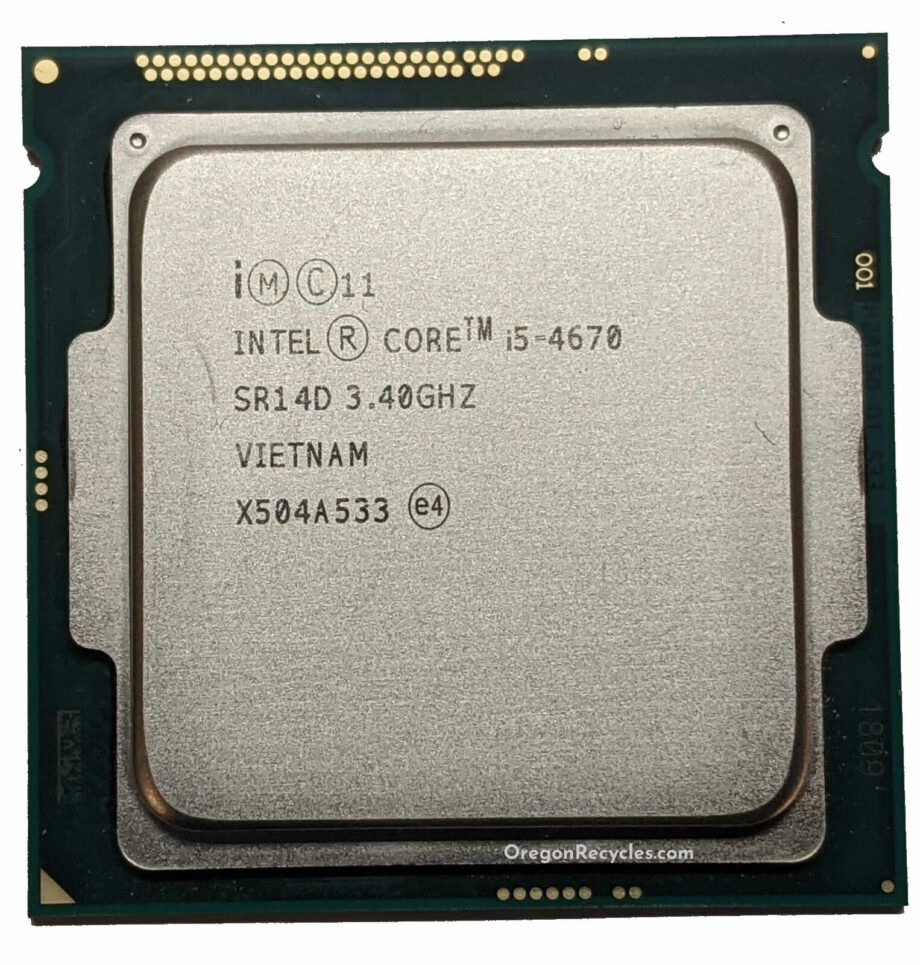 image of Intel Core SR14D i5 4670 340GHz Quad Core LGA1150 6MB Processor CPU Tested 375630195476