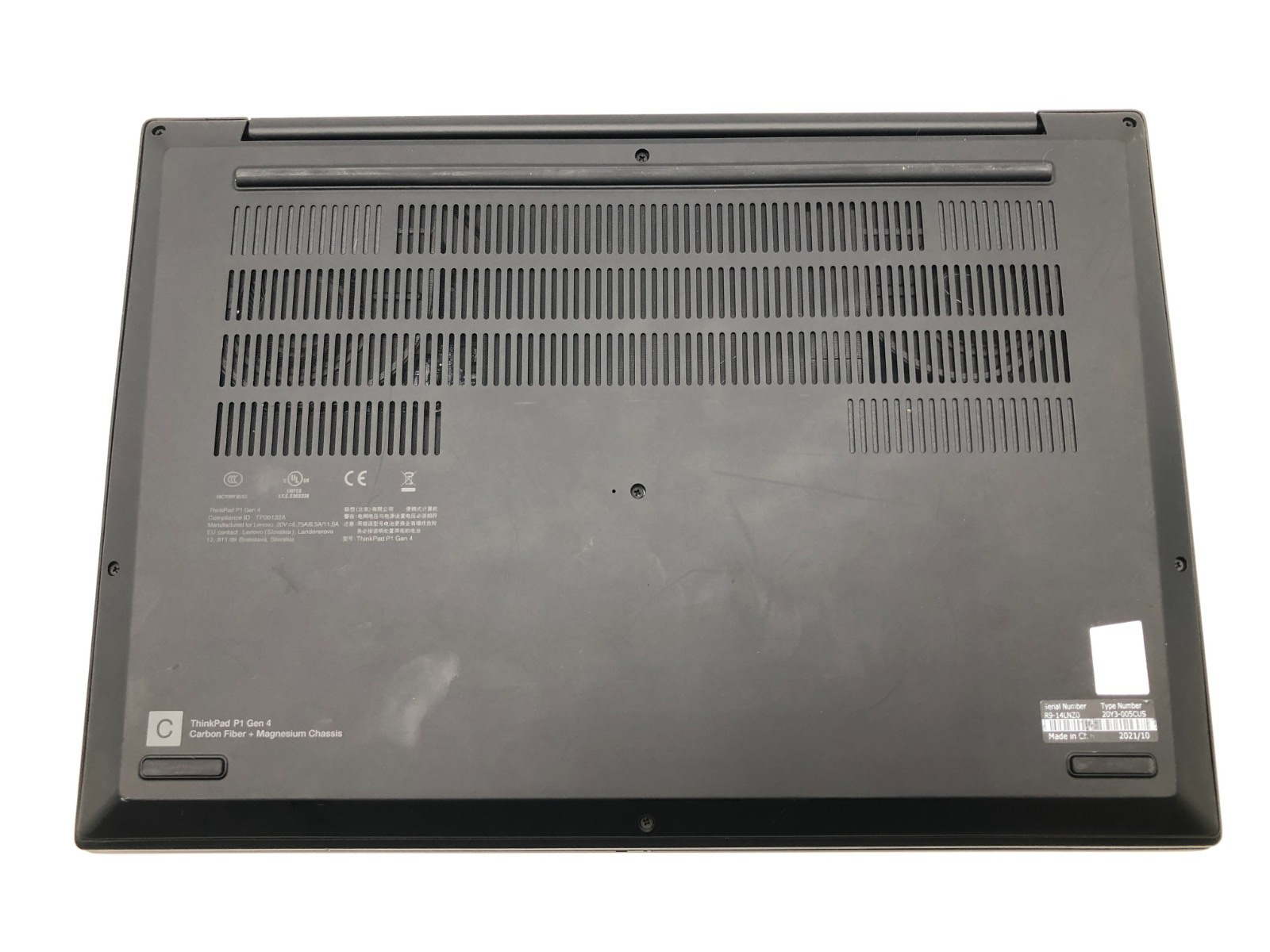 Lenovo ThinkPad P1 Gen 4i i7-11800H 32GB RAM 512GB RTX A2000 NVMe Win 11 Pro 6 Lenovo ThinkPad P1 Gen 4i i7-11800H 32GB RAM 512GB RTX A2000 NVMe Win 11 Pro