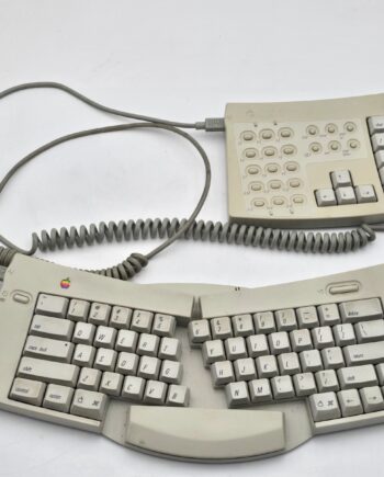 Vintage Apple Mac Adjustable Keyboard M1242 + Numeric Keypad & Cable, ADB
