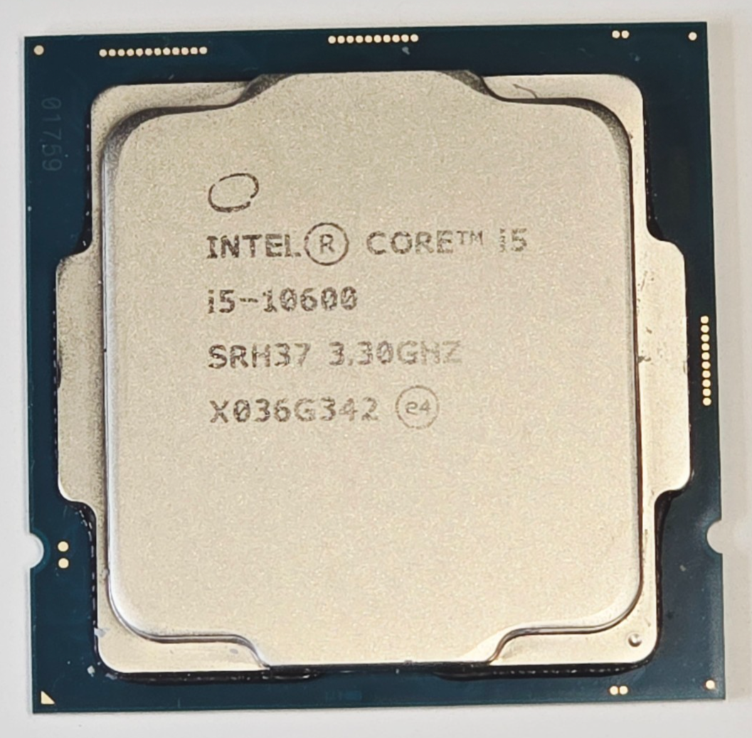 Intel Core i5-10600 CPU | SRH37 3.30GHz | 6 Core Processor | LGA1200 1 Intel Core i5-10600 CPU | SRH37 3.30GHz | 6 Core Processor | LGA1200