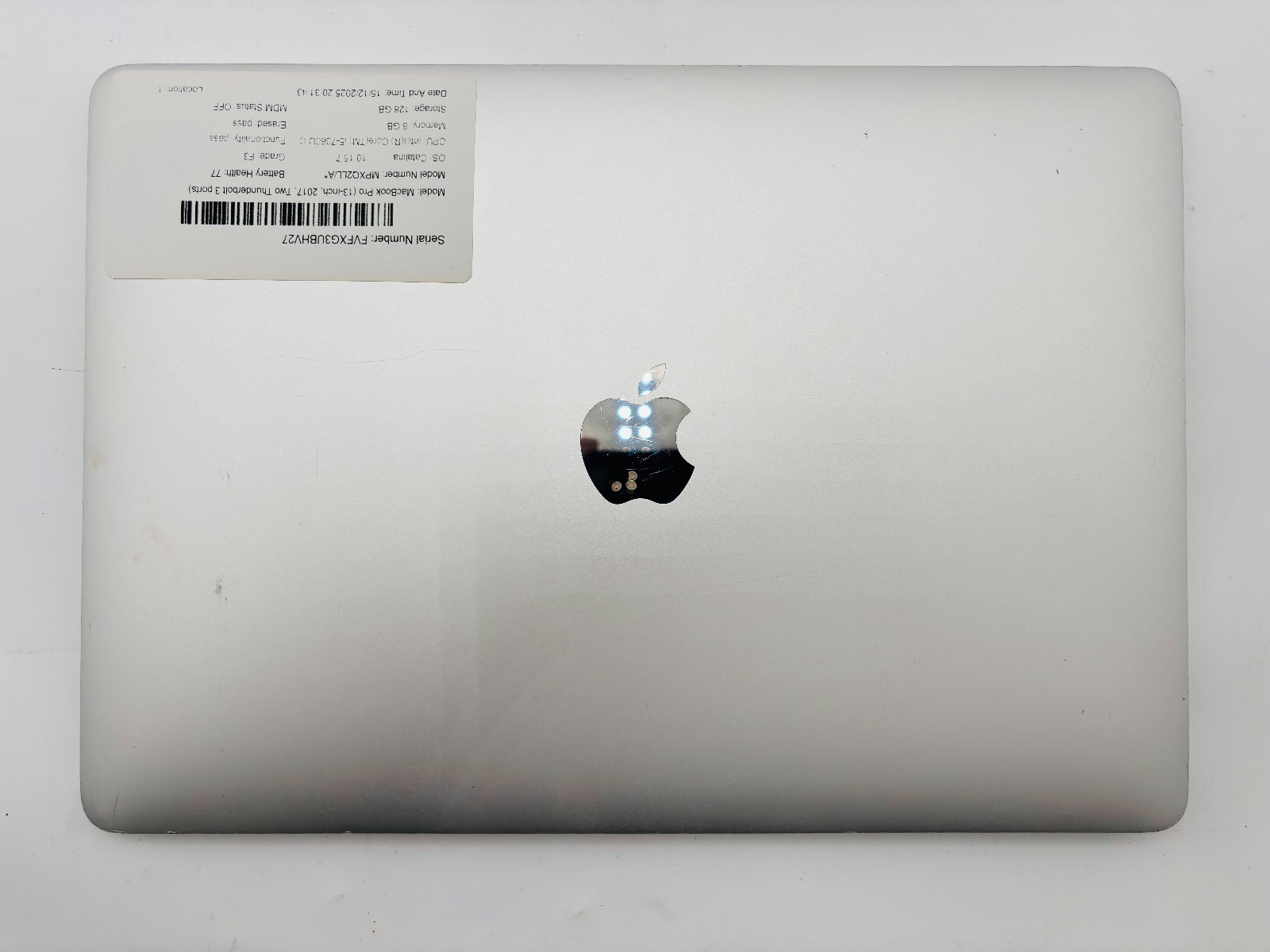 MacBook Pro 13 2017 - i5 7360U- 8GB 128GB SSD macOS Catalina - Silver 4 MacBook Pro 13 2017 - i5 7360U- 8GB 128GB SSD macOS Catalina - Silver