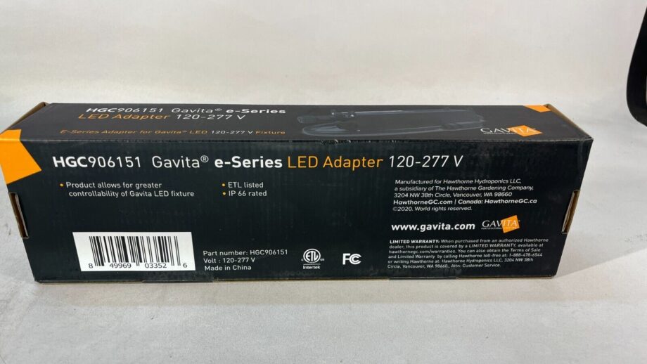 image of Gavita E Series LED Adapter 120 277V 6FT Cable HGC906151 355977702117 2