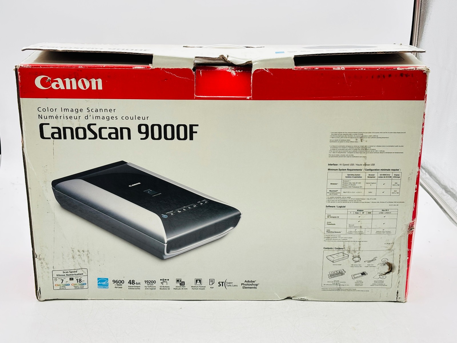 Canon CanoScan 9000F Color Image Scanner — New Open Box