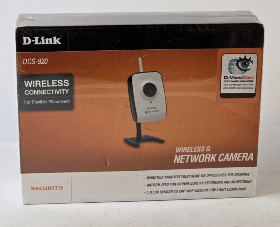 image of D Link DCS 920 Wireless G Internet Camera NEWSEALED 375457200537