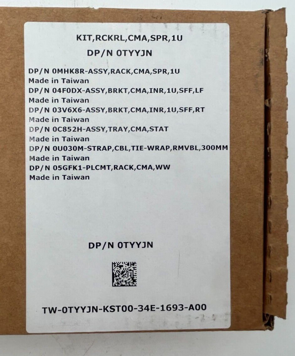 Dell 1U Cable Management Arm Kit – 0TYYJN – New Open Box 4 Dell 1U Cable Management Arm Kit – 0TYYJN – New Open Box