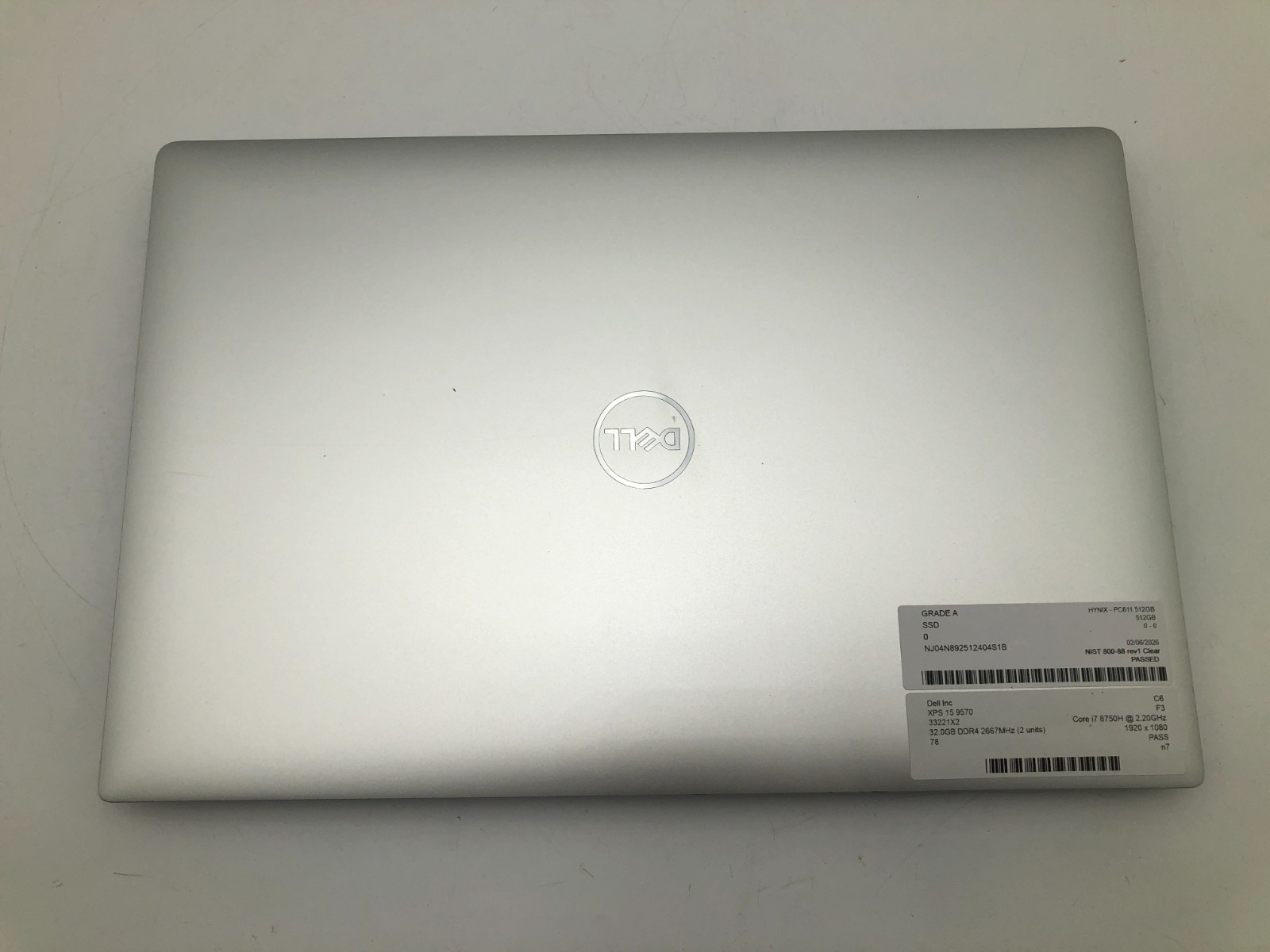 Dell XPS 15 9570 i7-8750H 32GB RAM 512GB NVMe NVIDIA GeForce 1050ti Win 11 Pro 5 Dell XPS 15 9570 i7-8750H 32GB RAM 512GB NVMe NVIDIA GeForce 1050ti Win 11 Pro