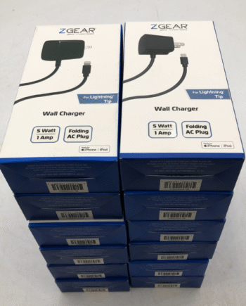 Lot (12)– ZGear 6ft 5W MFi-Certified Lightning Wall Charger WC-APP8PNM1A –New
