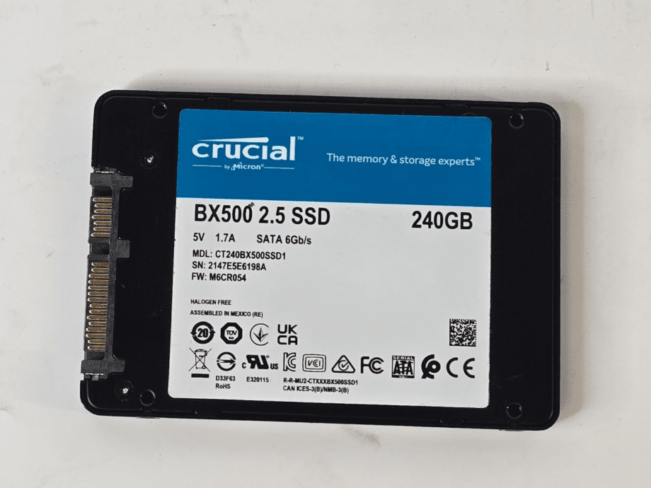 image of Crucial BX500 CT240BX500SSD1 240 GB SATA III 25 in Solid State Drive 355909721957