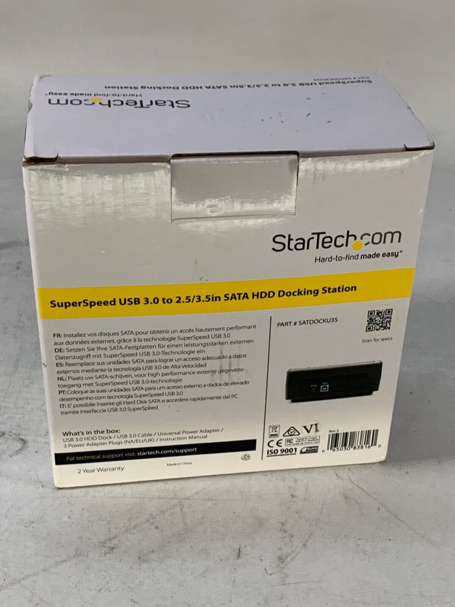 image of StarTechcom USB 30 SATA Hard Drive Docking Station SATDOCKU3S New Open Box 375010221008 2