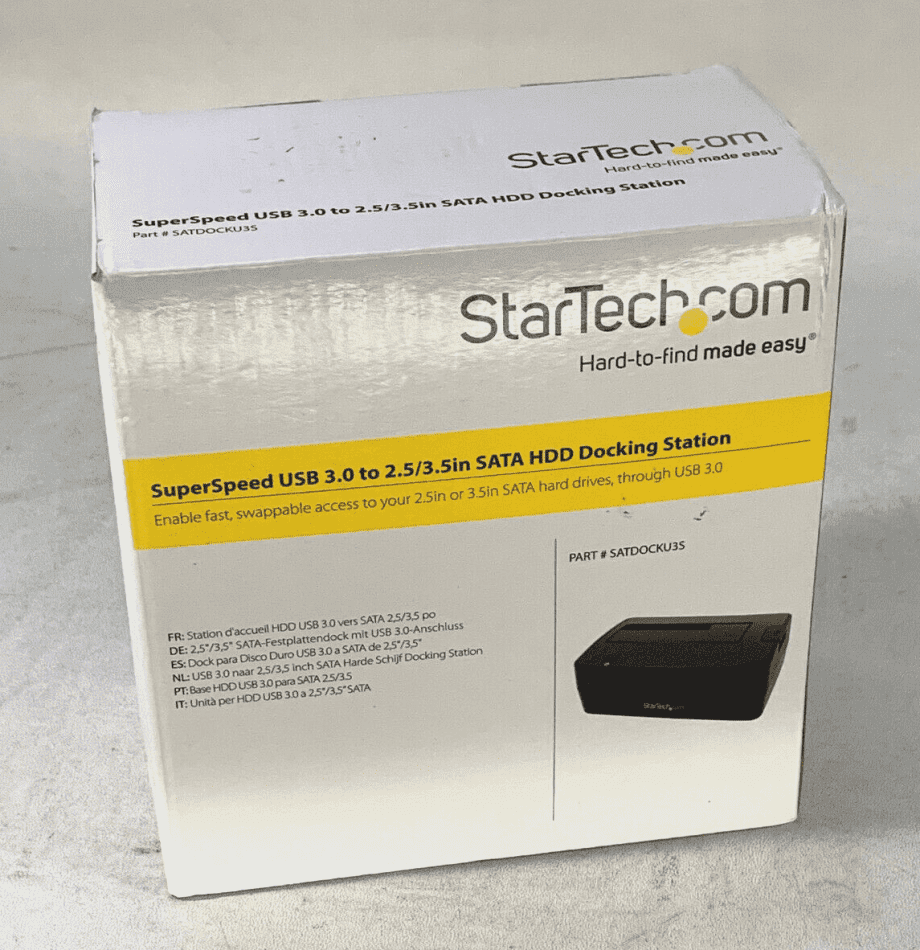 image of StarTechcom USB 30 SATA Hard Drive Docking Station SATDOCKU3S New Open Box 375010221008