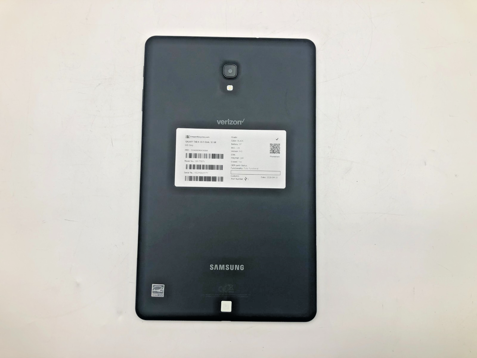 Samsung Galaxy Tab A 10.5 32GB Black WiFi Cellular SM-T597V Tablet 6 Samsung Galaxy Tab A 10.5 32GB Black WiFi Cellular SM-T597V Tablet